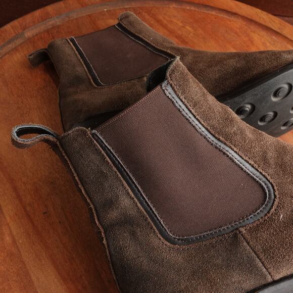 Thursday Boot Company Womens SZ 8.5 Brown Duchess Chelsea Suede Pull On Western - Picture 12 of 15